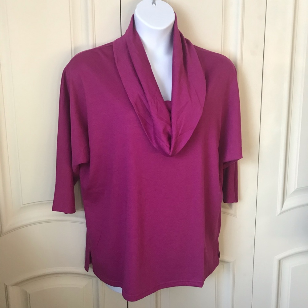 NEW Isaac Mizrahi Dolman Sleeve Cowl Neck Tunic